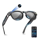 8MP Ultra-HD Camera & EIS Anti-Shake: This Smart glasses with camera has a built-in EIS anti-shake chip and 4K 1200P HD settings, letting you easily capture smooth moments during travel, cycling or daily vlogs (up to 12min recording). It delivers pro...