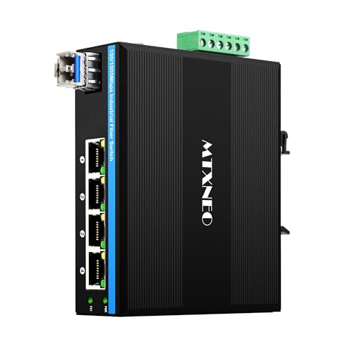 Commutateur industriel Gigabit SFP sur rail DIN pour étendre le réseau extérieur