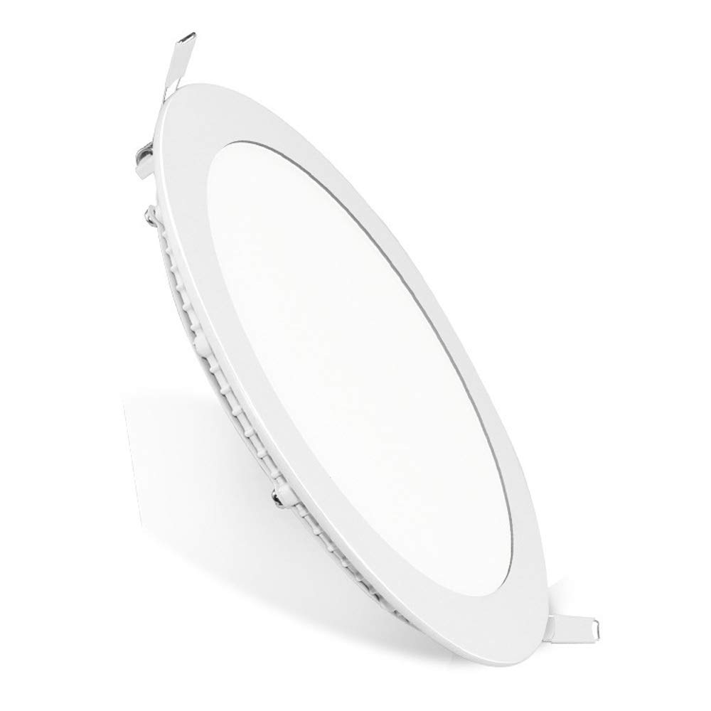 Foco Empotrado LED de 110 V y 220 V para Tienda de Ropa, Reflector Ultrafino con Panel de Rejilla, Luces de Techo empotradas de Aluminio Blanco, lámparas Planas para Porche, Cocina, luz blan