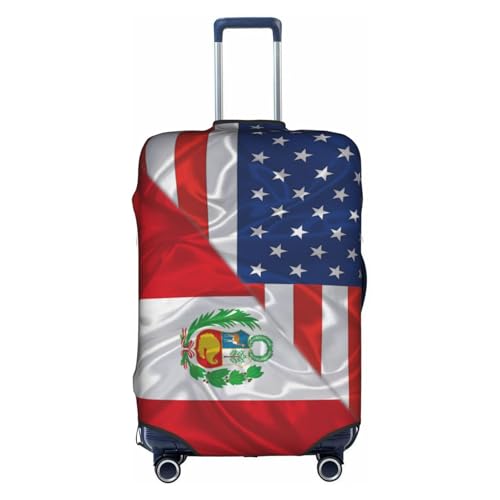 America And Peru Peruvian Triangle Flag Travel Luggage