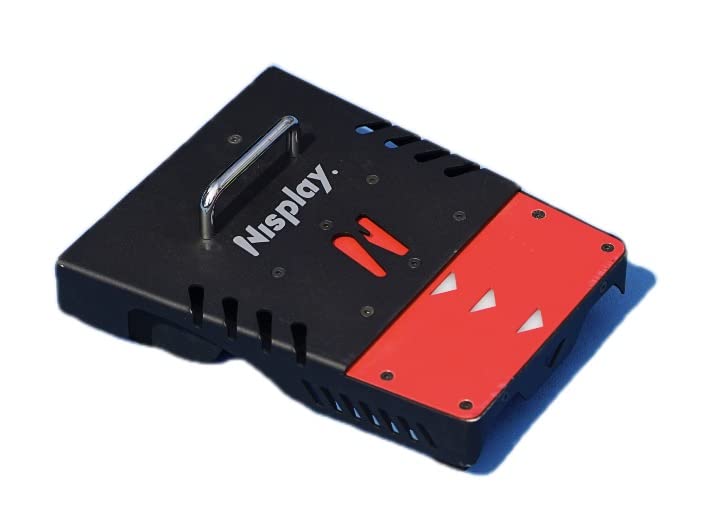 Nisplay Portable Tennis Ball Machine (26lbs) - Dual Motor for TopSpin and Backspin, 80+ Balls, Max 68MPH, 4+ Hours Play with External Lithium Battery