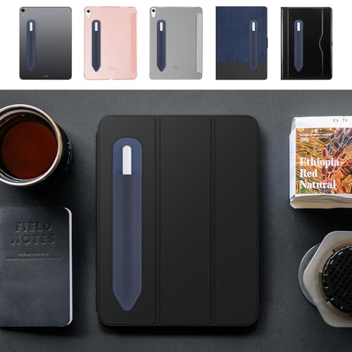 Image of MoKo Adhesive Pencil Case Holder Sticker for Apple Pencil, Indigo+Sky Blue