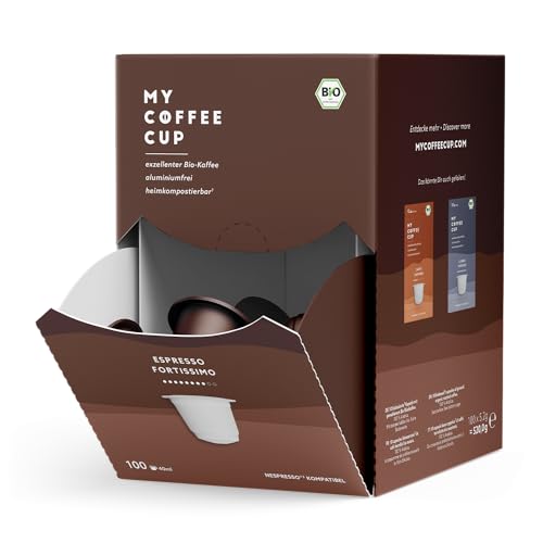 My Coffee Cup MEGA BOX ESPRESSO FORTISSIMO BIO-Kaffee Kapseln 100 Stück