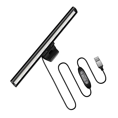 Genérico 1 Juego monitor de luz colgante luz de la pantalla monitor de barra de luz lampara ordenador - Pantalla de ordenador LED luz de monitor de computadora colgante bar luminoso Black
