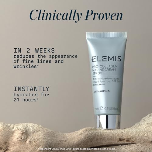 Image of ELEMIS Pro-Collagen Marine Cream SPF 30, Lightweight Anti-Wrinkle Daily Facial Moisturizer