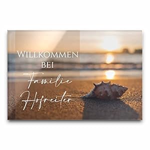 Chrisck Design Strand Sonnenuntergang Türschild Modell Hofreiter