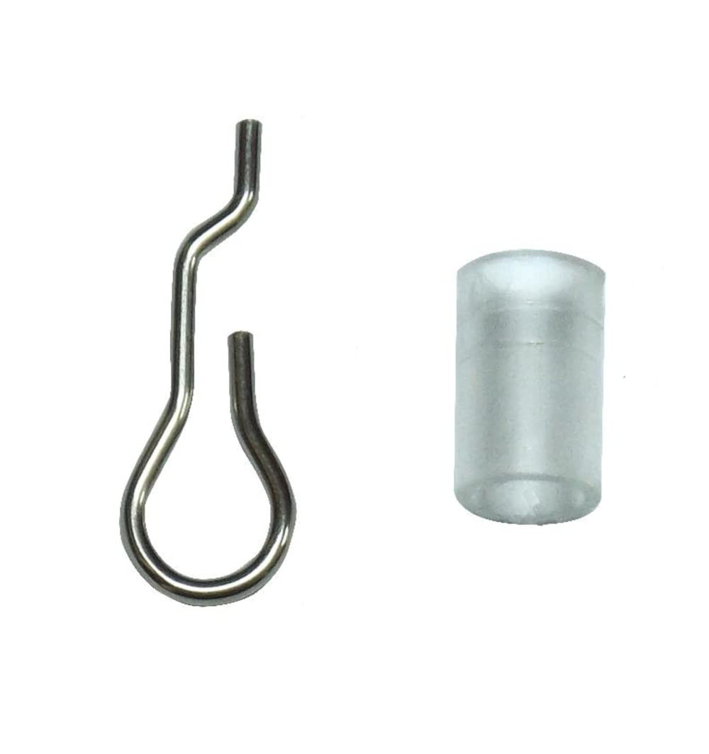 Shade Doctor of Maine Horizontal Wood or Aluminum MINI Blind Tilt Wand Wire & Sleeve Collar Set (Teardrop Shaped Wire)