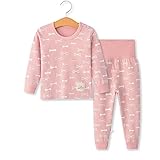 YANWANG 100% Baumwolle Baby Kinder Schlafanzüge Jungen Mädchen Pyjamas Set Langarm Nachtwäsche(Tag55/1-2 Jahre,Muster 8)