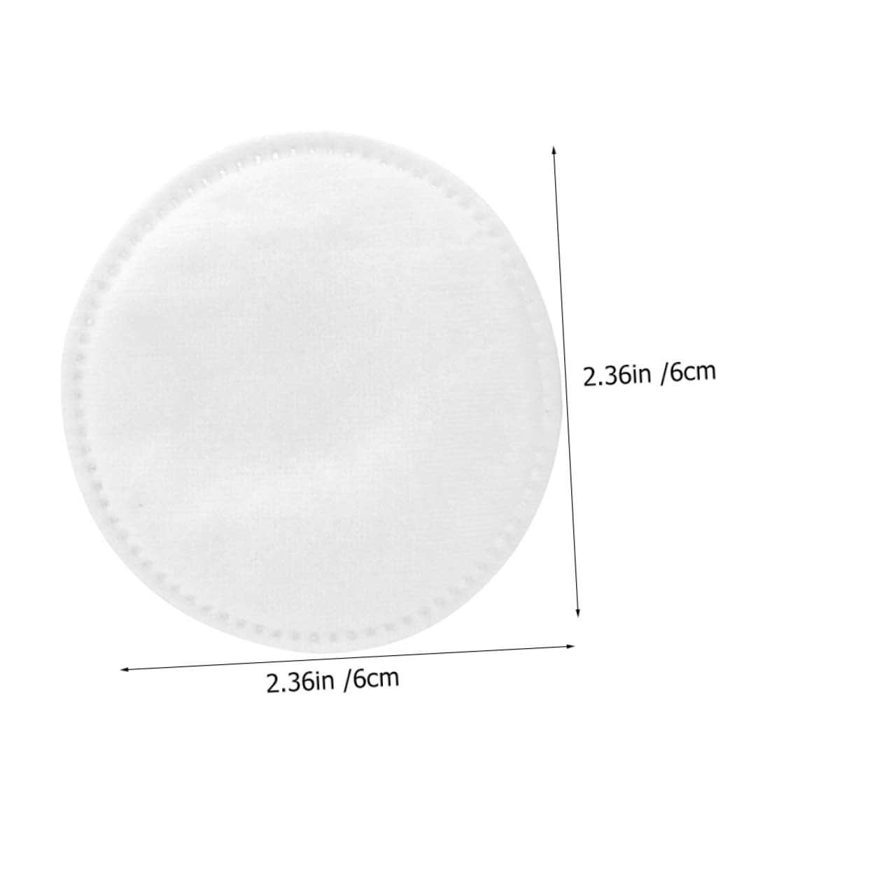 IWOWHERO 100pcs Compact Cosmetic Pads Round Cotton Ovals for Face Makeup Remover Daily Use Travel Size