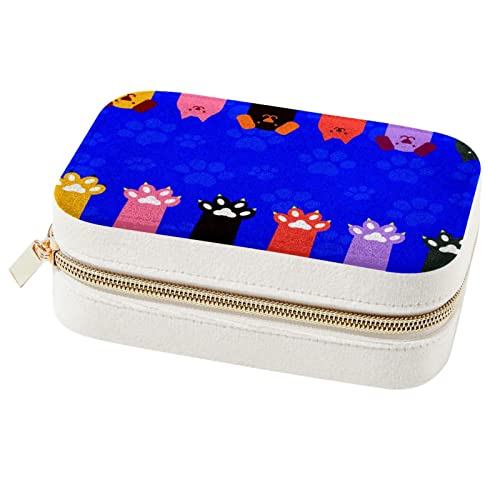 Boîte à bijoux de voyage en forme de patte mignonne pour week-end et vacances - 2