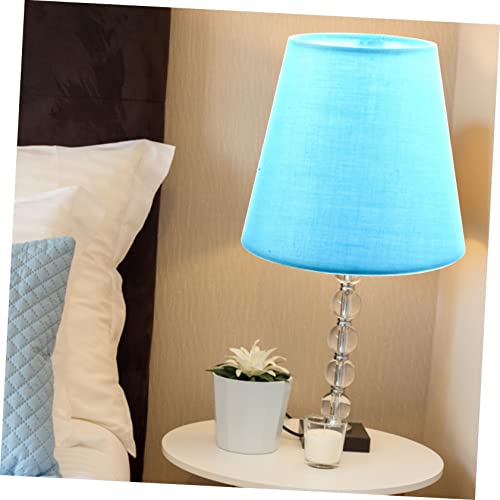 Image of Stylish Blue Lampshade Soft Light Bulb Cover for Indoor Ceiling and Floor Lights Modern Decorative Shade