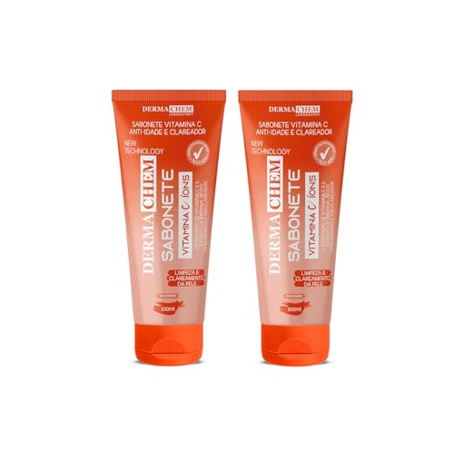 Kit 2 unidades - Sabonete Vitamina C Anti Idade 100ml, tb, Dermachem