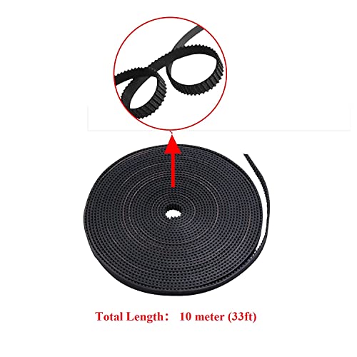Cinturón de impresora 3D GT2 de 6 mm y correa CNC de 10 metros para Creality y Anet 2