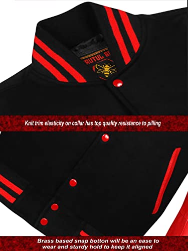 Image of Brutul Bee Original Leather Varsity Letterman Jackets Wool & Leather Original American Style Varsity Jackets