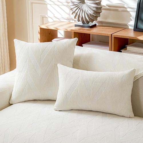 Housse de canapé chenille lavable 4 places jeté protection canapé d'angle