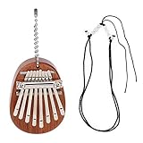 seOSTO Mini Kalimba Piano, 8 Key Thumb Piano exquisite Finger Piano with Lanyard Portable Marimba...