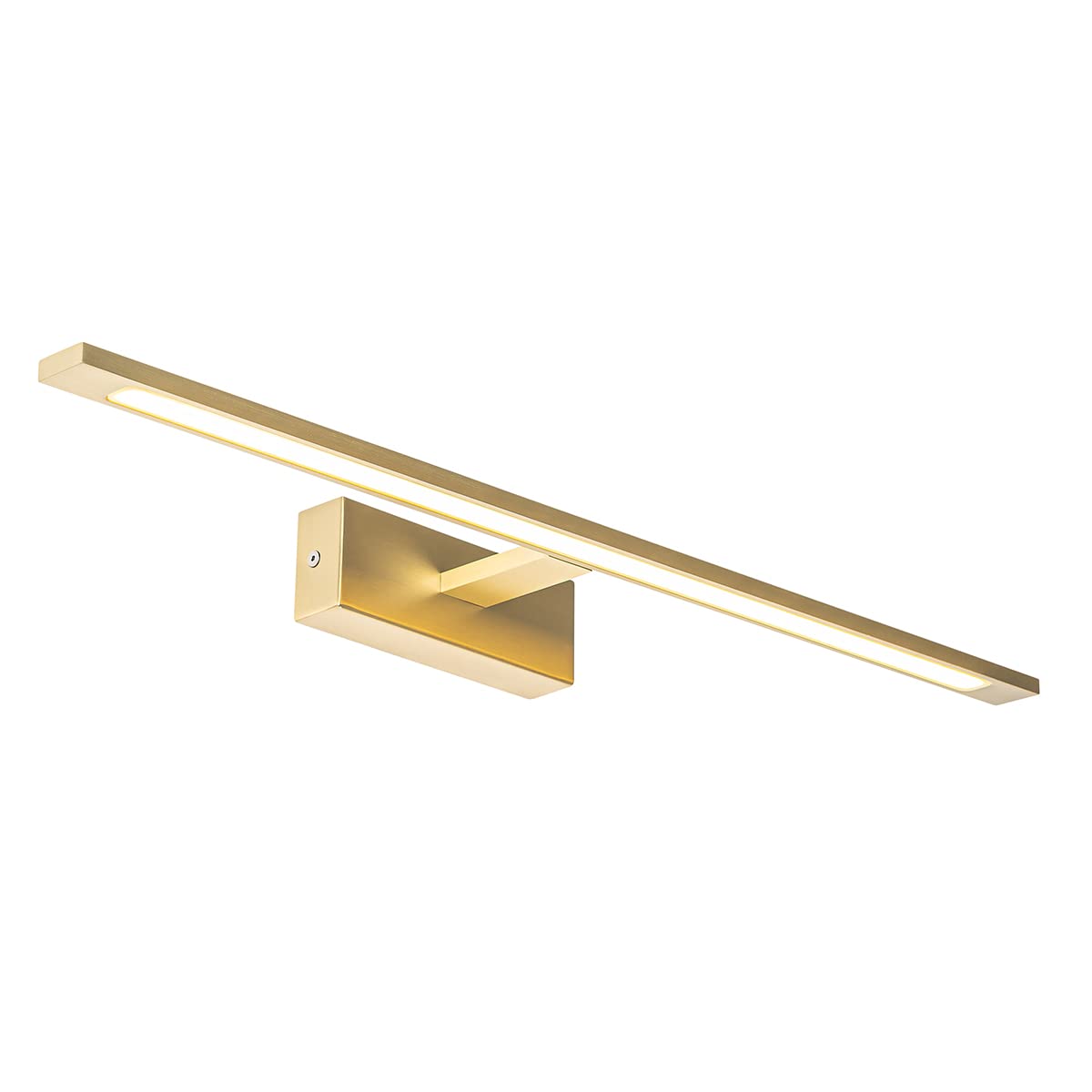 Qazqa - Wall Lamp I Wall Light Brass 62 cm incl. LED IP44 - Jerre- - Design | 1 Light - Steel Wall Light - Suitable for