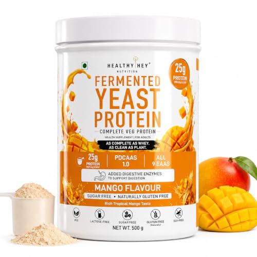 Image of HealthyHey Nutrition Fermented Yeast Protein - Mango Flavour - 500g