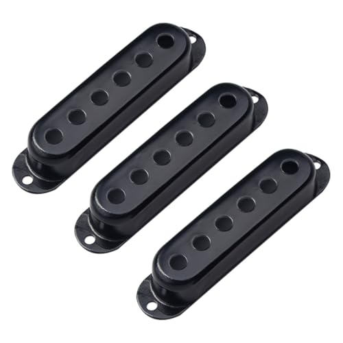 DECOMELODY 3 piezas Cubierta Metálica para Pastilla Single Coil de Guitarra Eléctrica Duradera y...