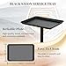 Salon Tray on Wheels, Black Salon Tray Cart with Adjustable Height, Tattoo Rolling Tray, Metal Service Instrument Storage Tray for Salon&Home Use