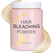 Hair Bleach Powder for Hair, Professional Lightening Bleach Lift Up to 8 Levels, for Hair Highlights & Lightening 500g