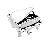 Attache: anneau brisé Charm Piano à Queue en Argent 925/1000
