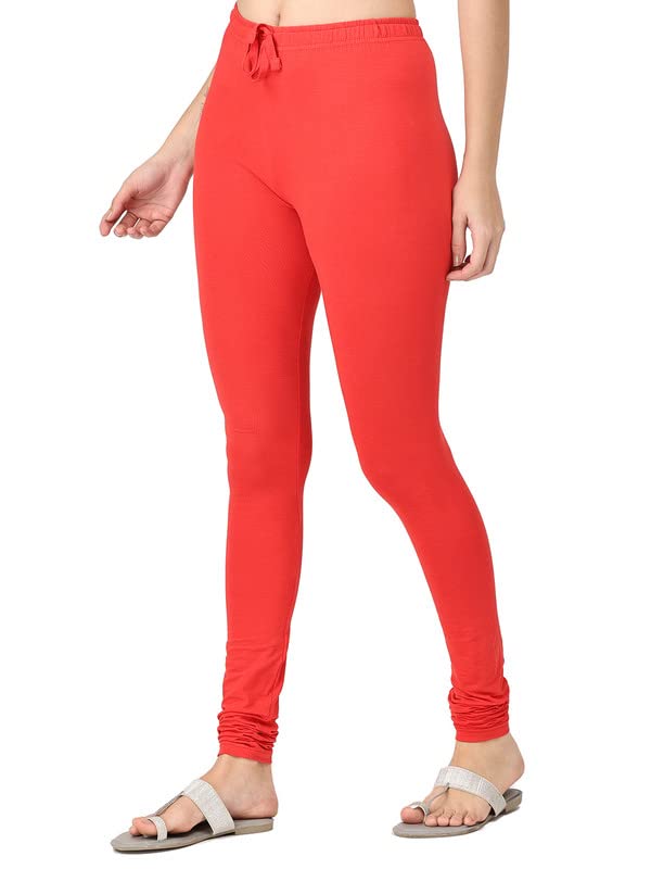 Image of Robinbosky Cotton Churidhar Leggings for Women - Stylish, Stretchable & Flattering Fit for All-Day Comfort
