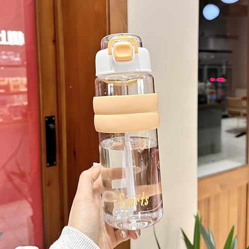 Image of THE VENTI SHOTAY Classic Unbreakable Water Bottle with Sipper BPA Free, Leak-Proof Water Bottle Ideal for Office, Sports, School, Gym (750ML-Cyan White)