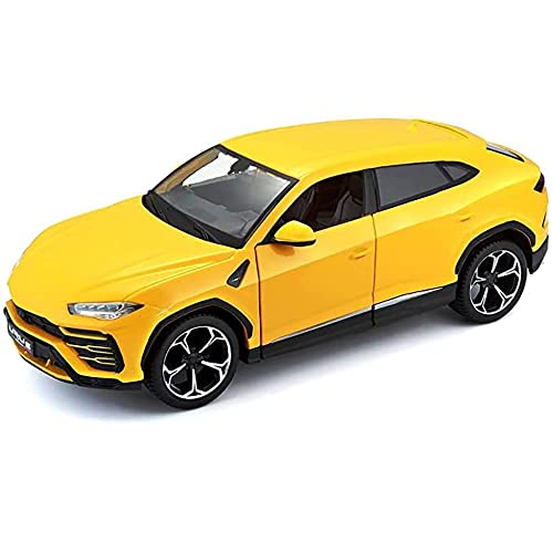 Image of DEUSON ECOM 1:24 Urus Toy Car for Kids Diecast Metal Cars Model Urus Toy Car for Kids Sound and Light Pull Back Openable Door, Yellow
