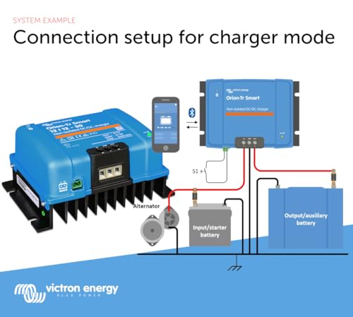 Victron Energy Orion-Tr Smart DC to DC Charger (Bluetooth) - 12/12-Volt 30 amp 360-Watt - Battery Charger for Dual Battery Systems - Non-Isolated