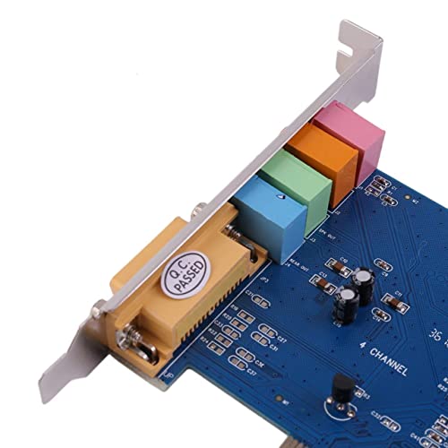XIKKART PCI-E PCI Express 5.1 Channel 3D Audio Stereo Internal PCI 4 Channels Digital Sound Card 5.1 Solid Capacitors CMI8738 Chipset Expansion... - Image 7