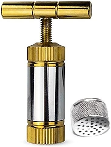 T Press Tool 3.5 Inches Engineered Brass Cylinder Heavy Duty Metal T Shape, Spice, Tincture Crusher, Two-ton Color