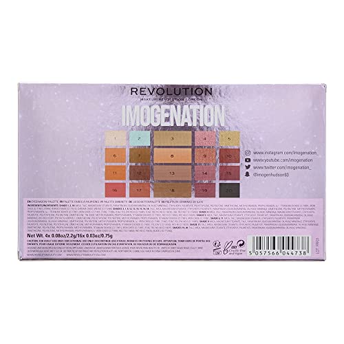 Image of Makeup Revolution X Imogenation The Eyeshadow Palette, Multicolor, 20.8g (Pack of 2)