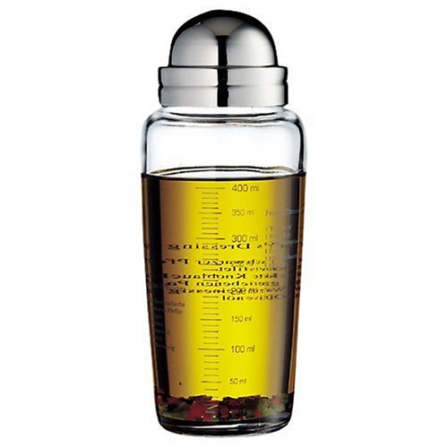 WMF Dressing-Shaker 400ml aus Glas mit Rezepten und Edelstahl