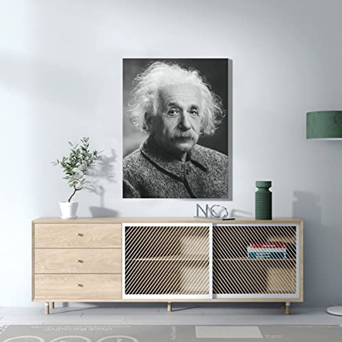 Toile imprimée Albert Einstein photo originale de célébration scientifique premium