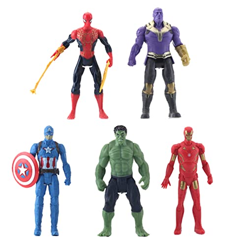 Avengers Super-héros Figurin Figurines D'action Ensemble de Modèles de Personnages Figurines pour Enfants, Décorations de fête Les Fêtes à Thème d'anniversaire d'enfants Décoration Supplies