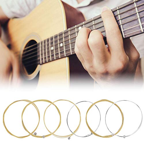 6 PCs Metal Guitar String for Folk Classical Guitars Musical Instrument Accessory Part