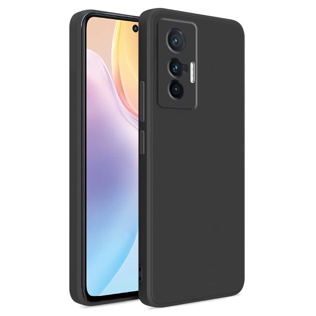 Casotec Back Cover for Vivo X70 5G | Full Camera Protection | Liquid Silicon Case | Flexible Bumper Case for Vivo X70 5G (Black) (B0BHYN2N6Z) Amazon Price History, Amazon Price Tracker