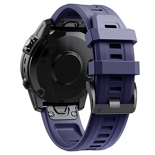Bracelet Garmin Fenix 6 en silicone doux au design bicolore sport chic