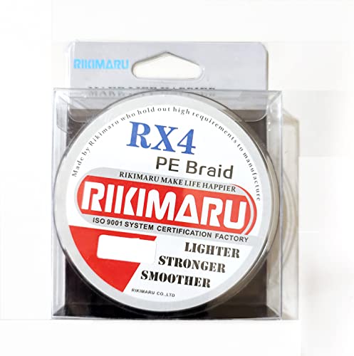 Image of RIKIMARU RX4 PE Braided Fishing line for Freshwater and Saltwater 100mtr (0.35mm / 45Lbs)