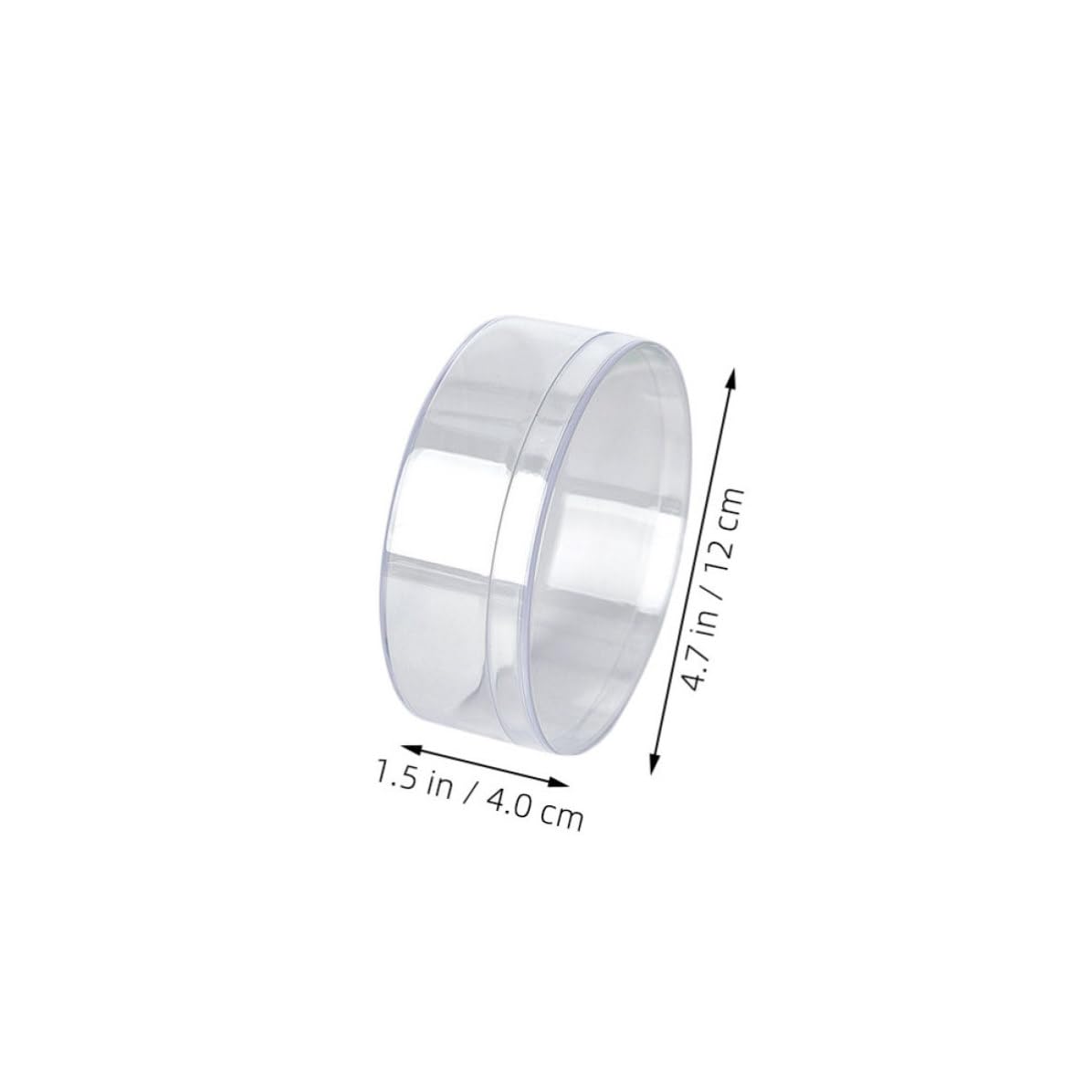 Scatola Bomboniera Rotonda Trasparente con Coperchio 6 Pezzi Ps | Gioielli e Perline, Finitura Liscia e Visibilità Chiara, Design Compatto 12cm