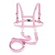 Pferdeleine zum Spielen für Kinder Rosa Pferd Seil verstellbare Größe, Geeignet für Jungen, Mädchen Rollenspiel im Freien Simulation Reiten Spiele (Rosa)