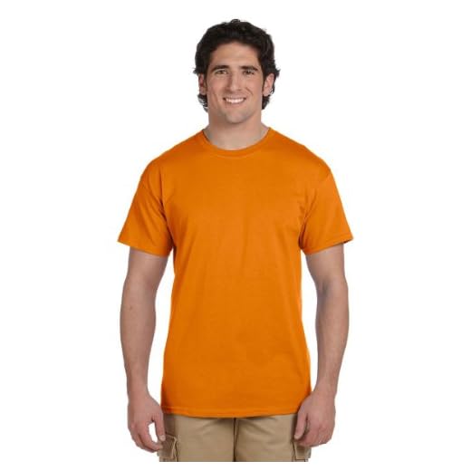 Gildan Men's Ultra Cotton Tee, Safety Orange