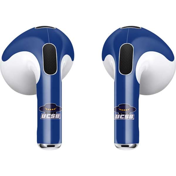 Skinit Decal Audio Skin Compatible with Apple AirPods (3rd Gen, 2021) - Officially Licensed Santa Barbara Gauchos Design