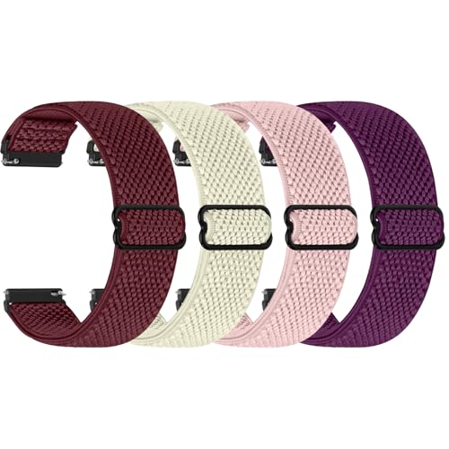 WNIPH 20mm Watch Straps for Garmin Forerunner 55/158/165/245/645/570(42mm)/Garmin Vivoactive 6/5/3/3 Music/Garmin Venu/Venu 2 Plus/Venu Sq 2 Music/Amazfit Active 2/Active/Polar Ignite 3/lgnite 2 Strap