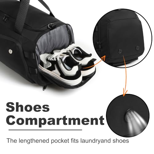 CAZVTR Duffle Bag for Travel, Weekender Overnight Bag for Men & Women — view 4