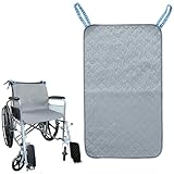 MatFirsmo Waterproof Chair Pads for Incontinence, Reusable Highly Absorbent Wheelchair Pads for Seat with Handles, Washable Wheelchair Cover for Adults and Elderly 35.4' x 19.68'