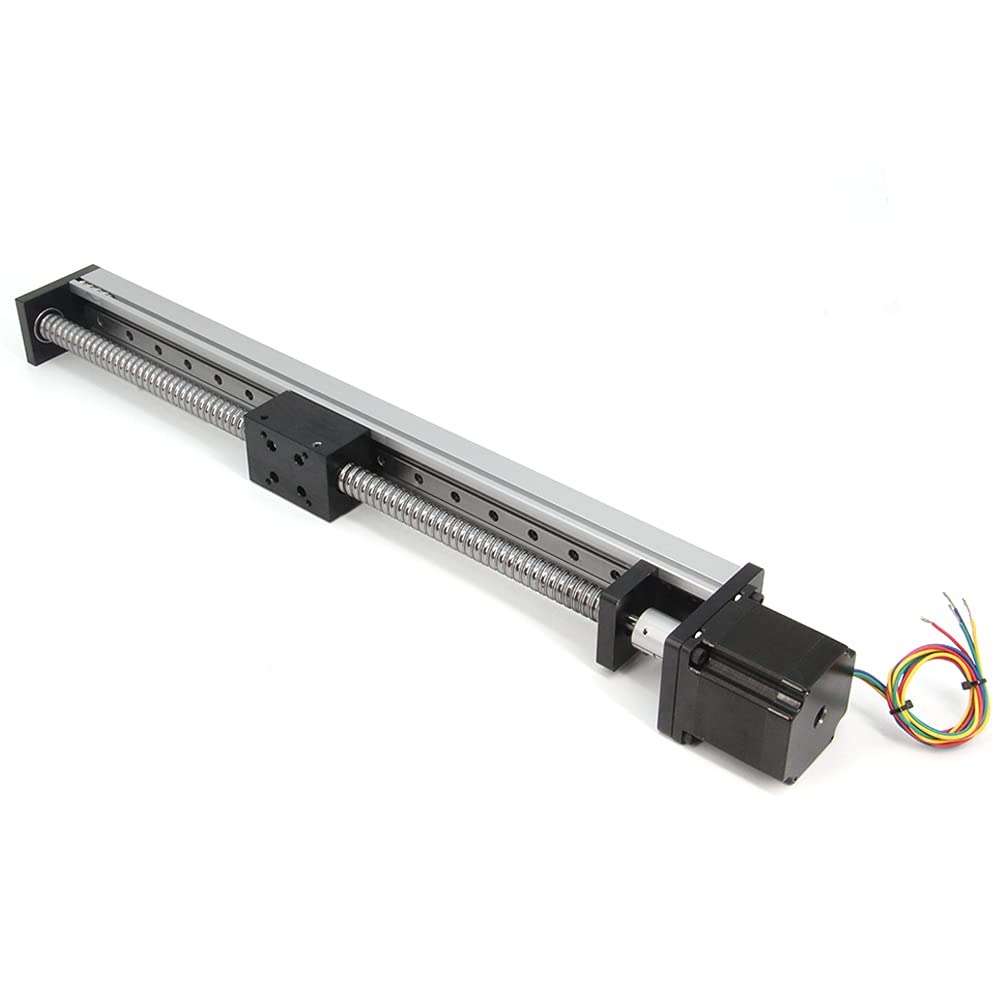 Actuador de etapa lineal de viaje de 350 mm de longitud con carriles lineales cuadrados Tornillo de bola SFU1605 con motor paso a paso NEMA23 para DIY CNC Router Parts X Y Z Axis