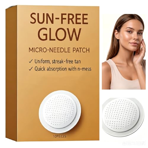 PurevLab Sun-Free Glow Patch for Women & Men Round Micro-Tip Self Tanning Patches for Natural Bronzed Skin Peel and Place Beauty Tabs for Daily Routine Long-Lasting Streak-Free Tan1Pcs