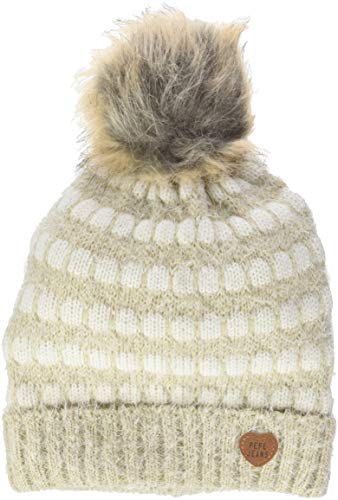 Pepe Jeans Member Beanie PG040179 Bonnet, Écru (Candle), Small Fille